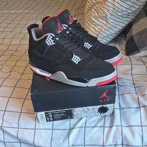 Jordan Black and Red Sneakers